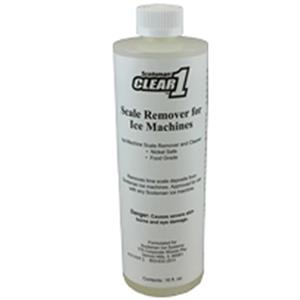 Clear1 Scotsman ice machine cleaner and descaler is nickel safe and approved for use in all Scotsman icemachines.  OEM cleaner.  16 oz Bottle.  Sold and shipped individually or by case of 12.